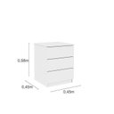 Ver imagem 7 de Cama Box Casal Queen Mônaco e Mesa de Cabeceira Veronna Branco/Neve