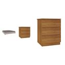 Ver mais imagens de Cama Box Casal Queen Mônaco e Mesa de Cabeceira Veronna Bege/Off White/Cinamomo