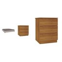Ver mais imagens de Cama Box Casal Queen Mônaco e Mesa de Cabeceira Veronna Bege/Off White/Cinamomo