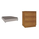 Ver imagem 3 de Cama Box Casal Queen Mônaco e Mesa de Cabeceira Veronna