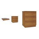 Ver mais imagens de Cama Box Casal Queen Mônaco e Mesa de Cabeceira Veronna Bege/Cinamomo
