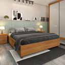 Ver imagem 1 de Cama Box Casal Queen Mônaco e Mesa de Cabeceira Veronna Bege/Cinamomo