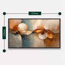 Ver imagem 3 de Quadro Abstrato Moderno Ciclos da Vida - Grande 153x103 cm Moldura Preta