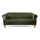 Ver imagem 7 de Sofá Chesterfield Clássico 3 Lugares Couro Sintético Verde Duque 200cm Yescasa
