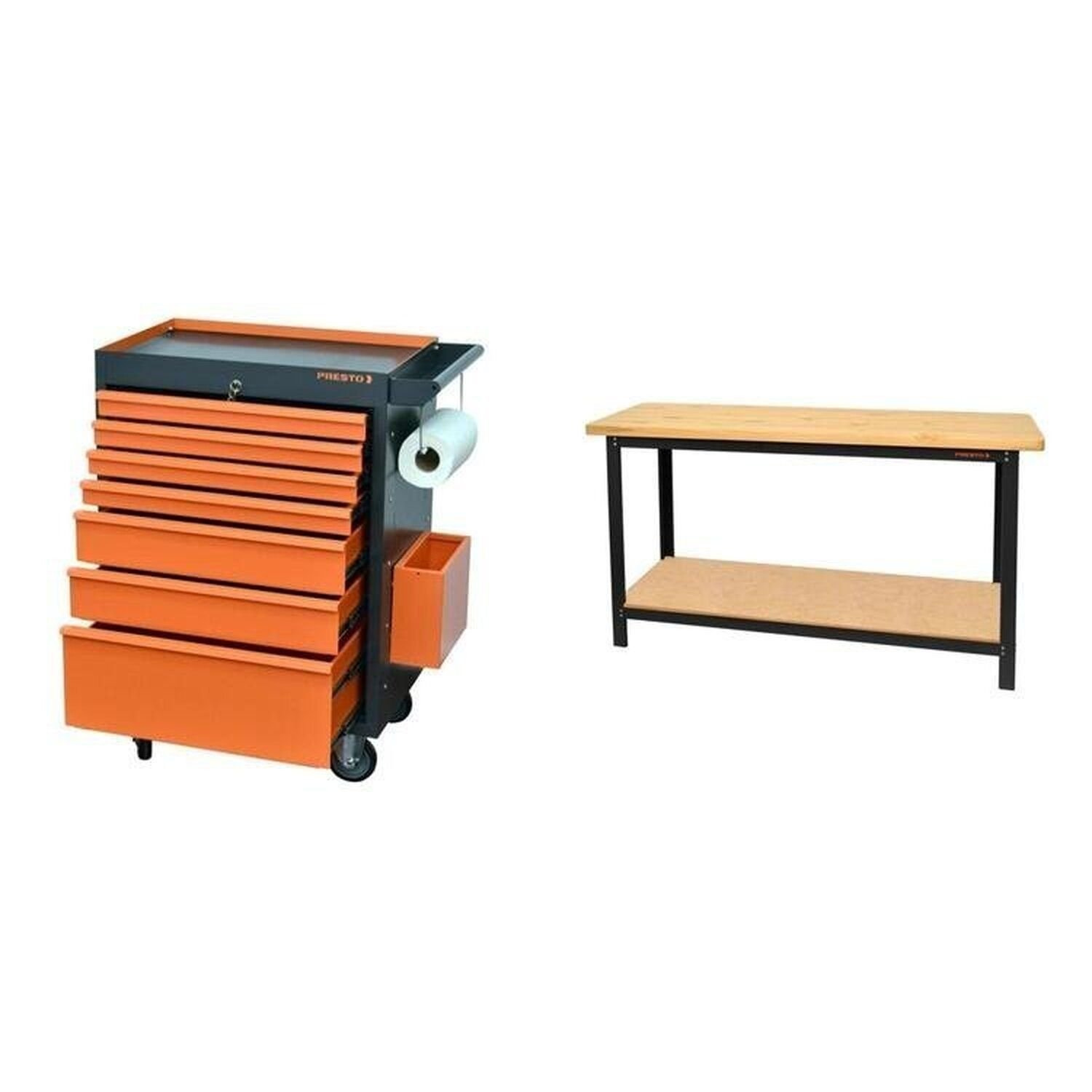 Conjunto Bancada para Ferramentas 150cm Carro de Ferramentas