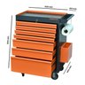 Conjunto Bancada para Ferramentas 150cm Carro de Ferramentas Profissional 7 Gavetas Presto - 3