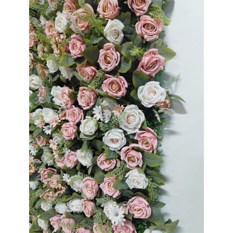 Jardins Artificiais Verticais Muro Decorativo Flores 1.0mt