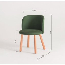 Mesa de Jantar Extensível Redonda com 4 Cadeiras Madeira Maciça Tasila Yescasa - 5