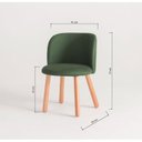 Ver imagem 5 de Mesa de Jantar Extensível Redonda com 4 Cadeiras Madeira Maciça Tasila Yescasa