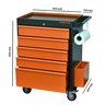 Conjunto Bancada para Ferramentas 200cm Carro de Ferramentas Profissional 5 Gavetas Presto - 3