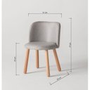 Ver imagem 7 de Mesa de Jantar Extensível Redonda com 4 Cadeiras Madeira Maciça Tasila Yescasa