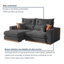Ver imagem 5 de Sofá Retrátil e Reclinável Molas Ensacadas Pillow Top 25cm 2 Lugares 230cm Columbia