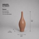 Ver imagem 3 de Garrafa Styllo Pequeno Vaso Decorativo de Cerâmica para Sala e Mesa Mocha Mousse