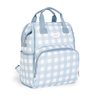 Lançamento Mochila Multifuncional Vichy Azul Just Baby Mochila Maternidade Multifuncional - 1