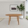 Mesa de Jantar Extensível Redonda com 4 Cadeiras Madeira Maciça Tasila Yescasa - 3
