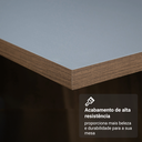 Ver imagem 7 de Conjunto Sala de Jantar Tampo de Madeira 4 Cadeiras Rustic/cinza/silver Évora Madesa