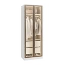 Ver imagem 3 de Guarda Roupa Planejado 100% MDF 2 Portas Reflecta Orion CabeCasa MadeiraOriginals Bege/Aveia