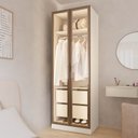 Ver imagem 1 de Guarda Roupa Planejado 100% MDF 2 Portas Reflecta Orion CabeCasa MadeiraOriginals Bege/Aveia