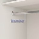 Ver imagem 6 de Guarda Roupa Planejado 100% MDF 2 Portas Reflecta Orion CabeCasa MadeiraOriginals Bege/Aveia