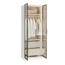 Ver imagem 5 de Guarda Roupa Planejado 100% MDF 2 Portas Reflecta Orion CabeCasa MadeiraOriginals Bege/Aveia