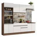 Ver imagem 3 de Armário de Cozinha Completa 270cm Rustic/Branco Glamy Madesa 13