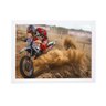 Poster com moldura moto motocross 24x33cm brc6871 - 1