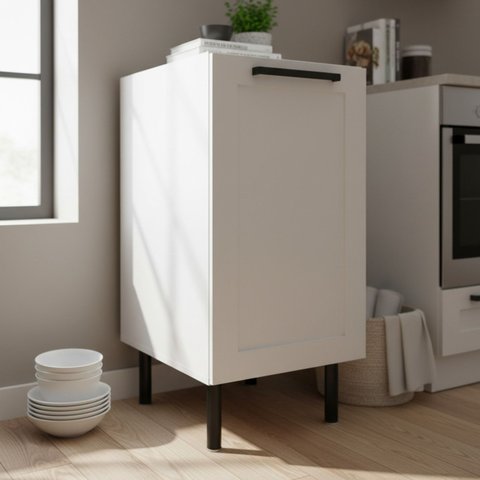 Armário Balcão de Cozinha 40cm S/tampo 1 Porta 100% Mdf Phoenix Móvel na Caixa