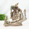 Presépio de Natal Decorativo Enfeite Sagrada Família Gruta - 5