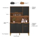 Ver imagem 5 de Armário para Cozinha 5 Portas 1 Gaveta Roma