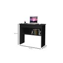 Ver imagem 2 de Escrivaninha Vitória 1 Gaveta e 1 Prateleira Preto