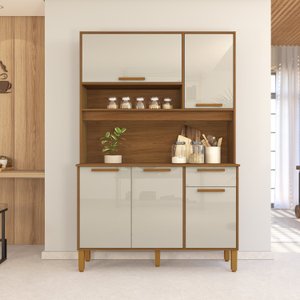 Armário para Cozinha 5 Portas 1 Gaveta Roma