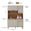 Ver imagem 5 de Armário para Cozinha 5 Portas 1 Gaveta Roma