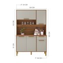 Ver imagem 4 de Armário para Cozinha 5 Portas 1 Gaveta Roma