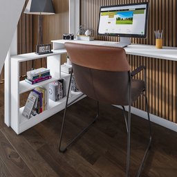 Cama Office Adulto Multifuncional com 6 Gavetas e Escrivaninha Micenas Yescasa - 12
