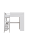 Ver imagem 6 de Cama Alta Beliche Office Adulto Multifuncional com 6 Gavetas Micenas Yescasa Branco/Perfect Wood