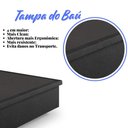 Ver imagem 7 de Box Baú 120x203x34 Cm Korino Linho Preto