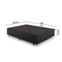 Ver imagem 2 de Box Baú 120x203x34 Cm Korino Linho Preto