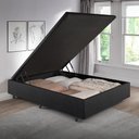 Ver imagem 1 de Box Baú 120x203x34 Cm Korino Linho Preto