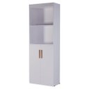 Ver imagem 2 de Multiuso Livreiro Flex 2 Portas Organizador de Ambientes Estante ou Balcão - Branco