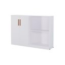 Ver imagem 3 de Multiuso Livreiro Flex 2 Portas Organizador de Ambientes Estante ou Balcão - Branco