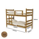 Ver imagem 3 de Beliche Rústica Mel 100% Madeira Maciça