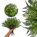 Ver imagem 3 de Kit 8 Mini Buquês Folhagem Ruscus 35cm | Acabamento Natural para Decoração Interna