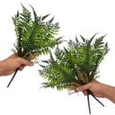 Ver imagem 1 de Kit 8 Mini Buquês Folhagem Ruscus 35cm | Acabamento Natural para Decoração Interna