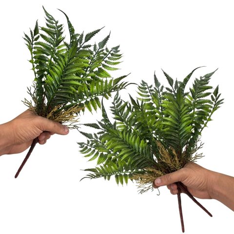 Kit 8 Mini Buquês Folhagem Ruscus 35cm | Acabamento Natural para Decoração Interna