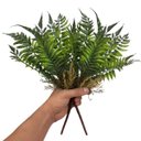Ver imagem 4 de Kit 8 Mini Buquês Folhagem Ruscus 35cm | Acabamento Natural para Decoração Interna