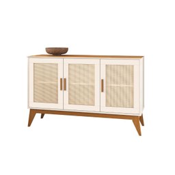 Buffet Aparador Andorra 3 Portas 1.30cm Edn:off White Cedro - 1