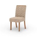 Ver imagem 5 de Sala Jantar Lara Mesa 180 Cm Canto Arredondado com Vidro 6 Cadeiras Espresso Móveis