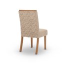 Ver imagem 6 de Sala Jantar Lara Mesa 180 Cm Canto Arredondado com Vidro 6 Cadeiras Espresso Móveis