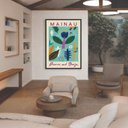Ver imagem 5 de Quadro Canvas Ilha Das Flores Pflanzen 60x40cm Mold Preta