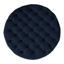 Ver imagem 2 de Puff Amora 80 Cm Suede Cinza Slk Decor Amara Azul Royal